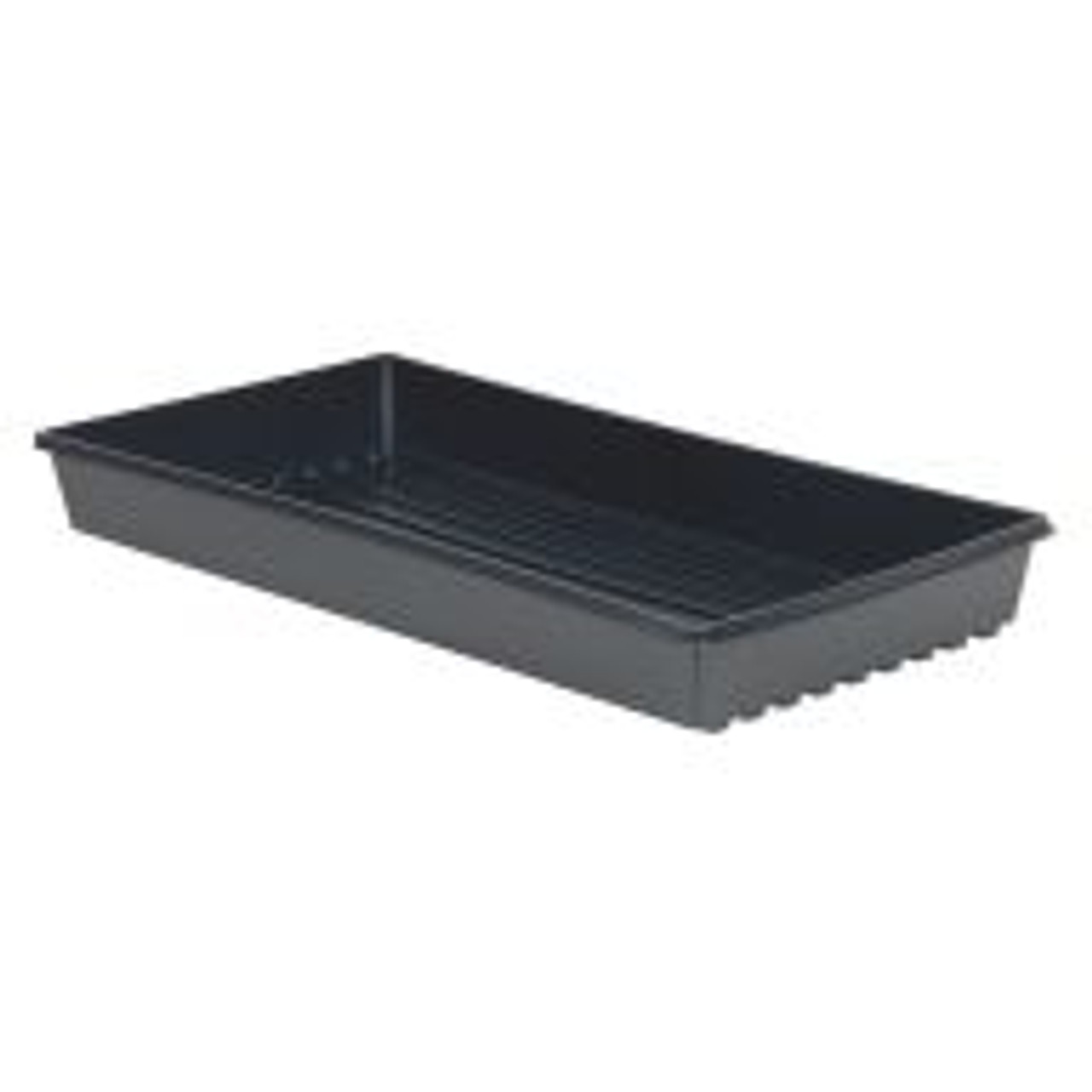 High-sided, full depth Black Standard Flats provide maximum strength for filling and stacking. Units measure 21" x 10 3/4" x 2 3/8".