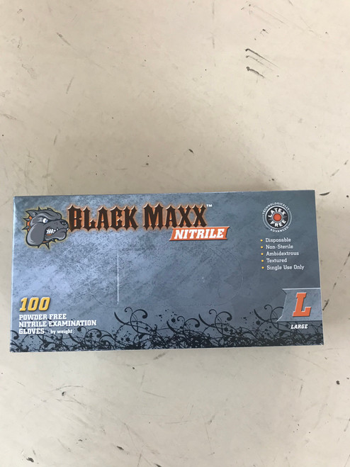 Black Maxx Nitrile Gloves are a Textured, Latex and Powder free examination glove to protect again unwanted pathogens on the users hands.

Come in Sizes Small, Medium, large and Extra Large. (Please specify the size you wish to purchase in your order notes.