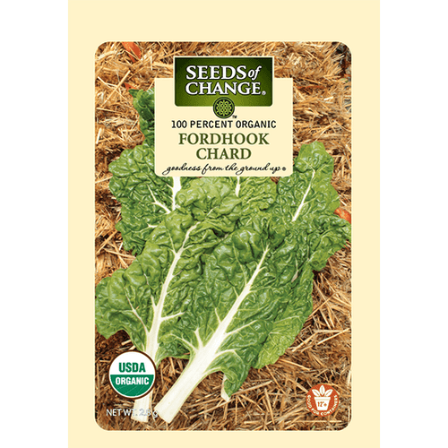 This standard Swiss chard yields medium green leaves accented with white veins on broad white stems. Use the tender baby leaves in salads or full size for cooking.