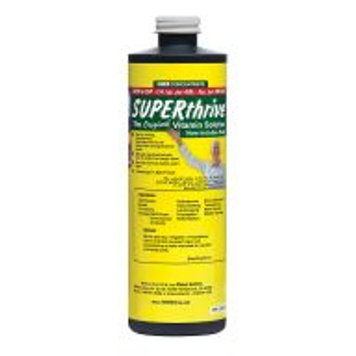 SUPERthrive® is a highly concentrated nontoxic vitamin solution invigorating all variety of greenery for home-gardeners and professionals alike.  It is equally suited for hydro-seeding, hydroponics and foliar spraying. Kelp, newly added in 2013, integrates contemporary research with the existing nutrition provided by SUPERthrive since 1940. SUPERthrive® is a highly concentrated nontoxic vitamin solution invigorating all variety of greenery for home-gardeners and professionals alike.  It is equally suited for hydro-seeding, hydroponics and foliar spraying. Kelp, newly added in 2013, integrates contemporary research with the existing nutrition provided by SUPERthrive since 1940.
