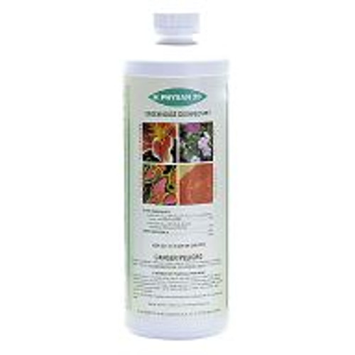 Physan 20 is an algaecide, fungicide, bactericide and virucide with an incredibly wide range of applications. Use Physan 20 to control algae anywhere in the greenhouse including floors, walls, walkways, benches, trays, pots, wicks, capillary matting and buckets. Use it on algae in fountains, decorative water displays, pools and evaporation coolers. Physan 20 can be used to treat a variety of diseases affecting lawns, turf, and grass, including Fairy Ring, Dollar Spot, and toadstools. Not recommended for edible crops.