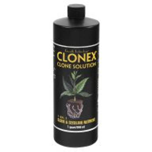 Formulated with a special blend of minerals, vitamins, wetting agents and a root promoter, Clonex Clone Solution nourishes new root cells to encourage rapid root development with minimum propagation stress. Clonex Clone Solution can be applied directly over the rooting medium or sprayed over young clones, and it can be used with Clonex Gel or other rooting agents.