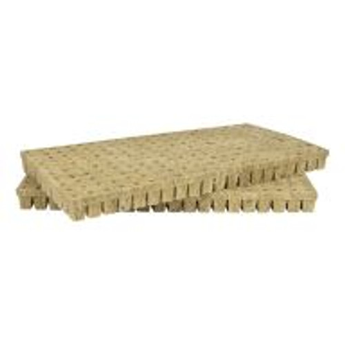Grodan stonewool is known for its quality, consistency and performance. Each sheet of Grodan Stonewool A-OK Starter Plugs is perfectly sized to fit a standard flat and each plug has a preformed hole to easily plant seeds and cuttings. Once plants have rooted, gardeners can transfer individual A-OK Starter Plugs to larger pieces of stonewool or plant them directly in soil. For any growing application, stonewool offers speed, ease of use and cleanliness. This is a single sheet of 50 2" square plugs.