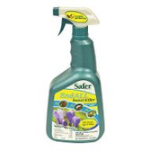 Safer® Brand EndALL® Insect Killer is an effective, ready-to-use spray that kills 45 different insect species in any stage of life, from egg to adult. Among the targeted pests are aphids, various beetles (including Japanese beetles), caterpillars and larvae (including gypsy moth caterpillars and tent caterpillars), harlequin bugs, leafhoppers, mealybugs, stink bugs, and whiteflies. Safer Brand EndALL can be used up to the day of harvest on ornamentals, trees, shrubs, fruits, vegetables, flowers and houseplants.