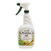 Pest Out miticide and insecticide provides reliable control of mites, thrips, aphids and other pests for up to ten days per application. Formulated from garlic extract and other essential oils, pests are less prone to develop resistance to Pest Out as compared to synthetics. All active ingredients are food grade materials making Pest Out safe to use around people and animals. Gardeners can use Pest Out up to the day of harvest to protect crops throughout the growing season. Offer gardeners Pest Out that's in a convenient, ready-to-use bottle.