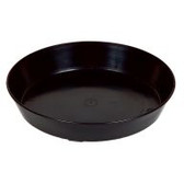 These high-quality Premium Saucers are made of thick, durable, black plastic, and they're available in sizes from six up to sixteen inches.