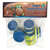 Super Starter 2", Blue/Green Inserts feature a slit from the edge to the center for easy handling of delicate cuttings. Use one side or the other to differentiate plant varieties. Their round shape and standard sizes make them compatible with most hydroponic cloning systems, and theyre made of 1/2"-thick, durable food-grade material that withstands multiple uses. Pack of 12.