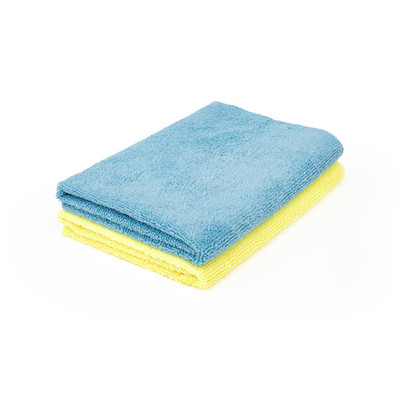 CarCarez 6 Pack Microfiber Towel Edgeless 16x16 - White Scratch-Free Cleaning Cloths