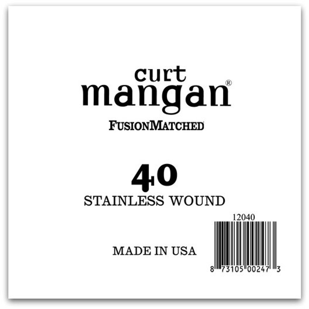 40 Stainless Wound Ball End Single String