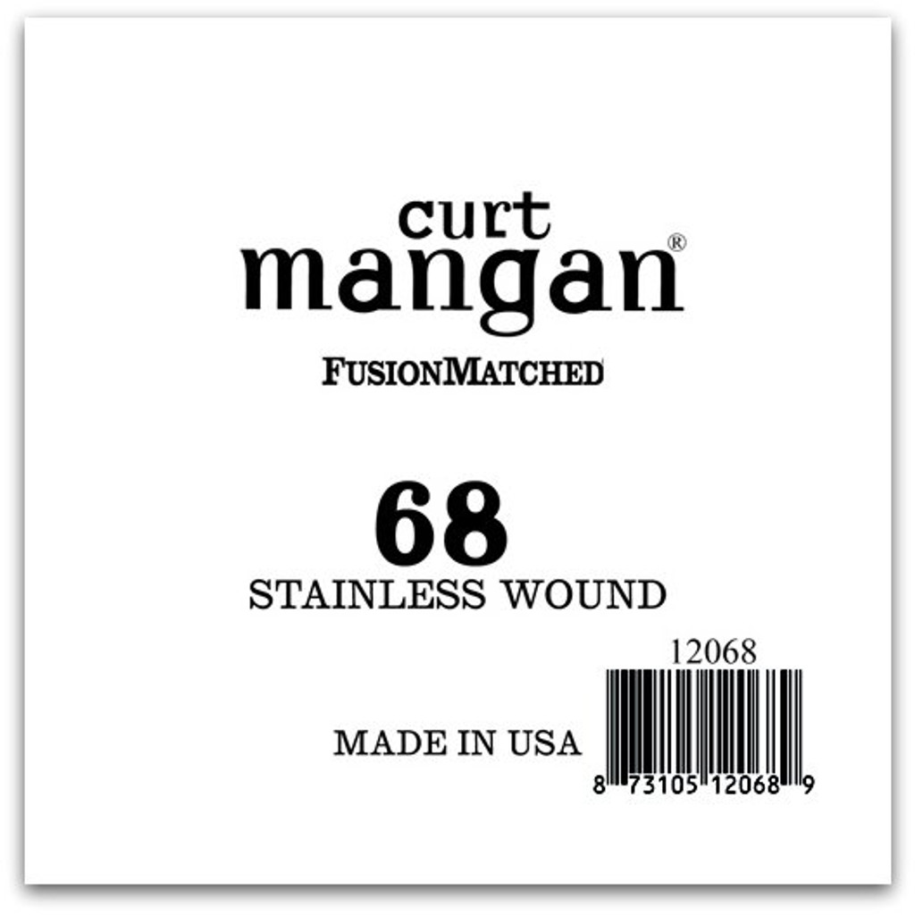 68 Stainless Wound Ball End Single String