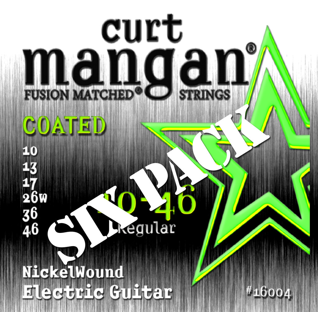 10-46 Nickel Wound Six Pack COATED - Curt Mangan Fusion Matched