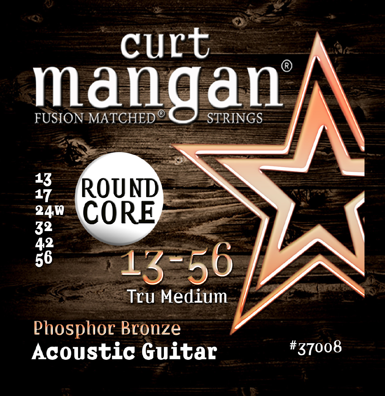 13-56 Tru Medium Round Core Phosphor Bronze SIX PACK - Curt Mangan
