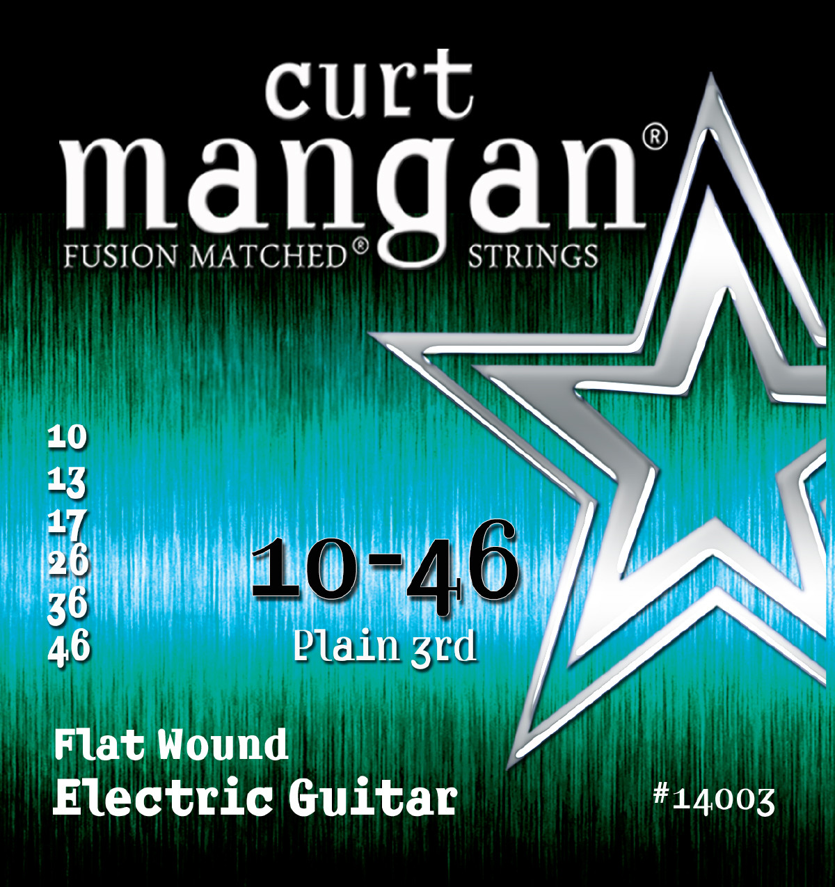 10-46 Stainless Flatwound SIX PACK - Curt Mangan Fusion Matched
