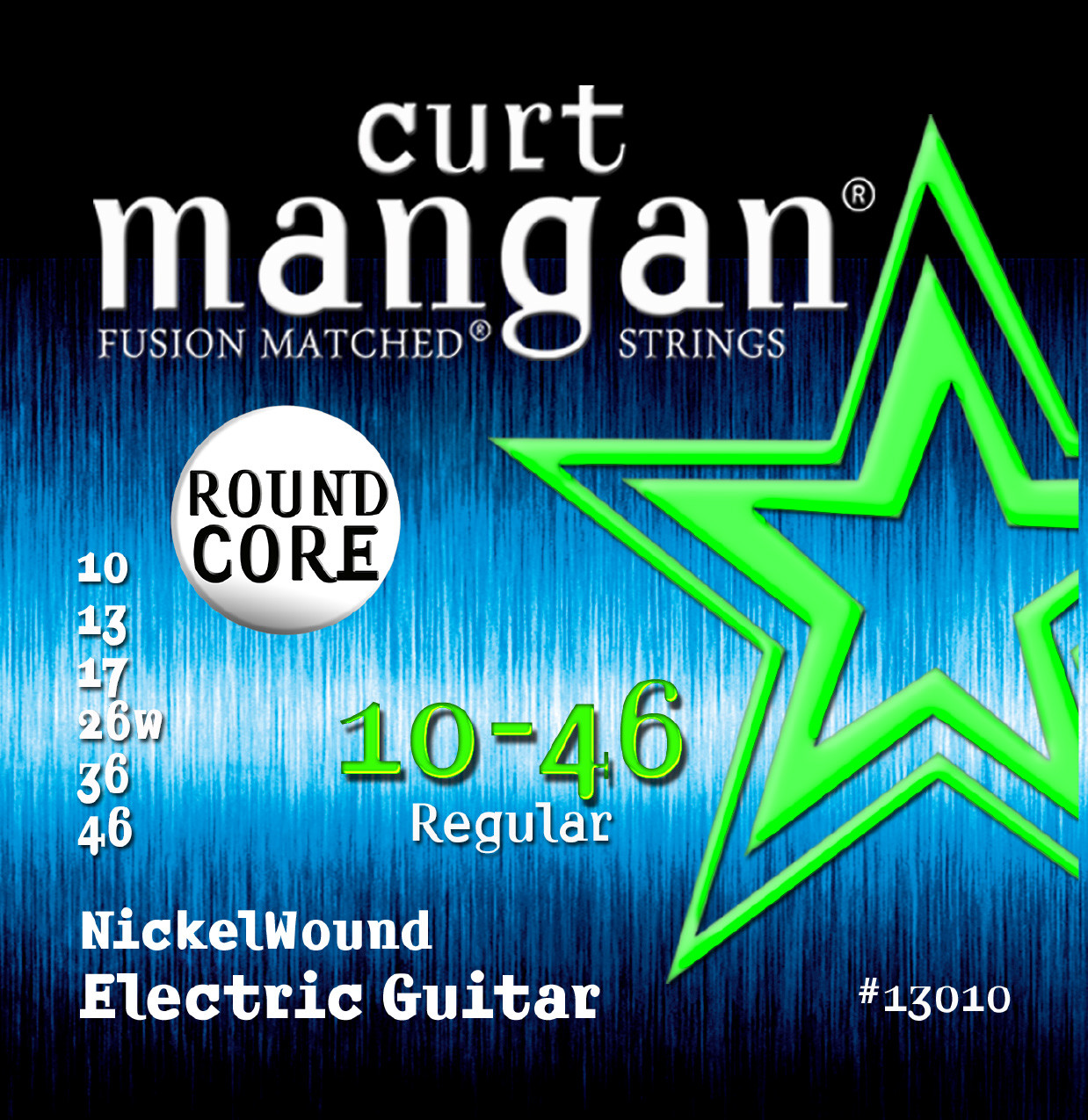 10-46 ROUND CORE Nickel Wound Guitar Strings