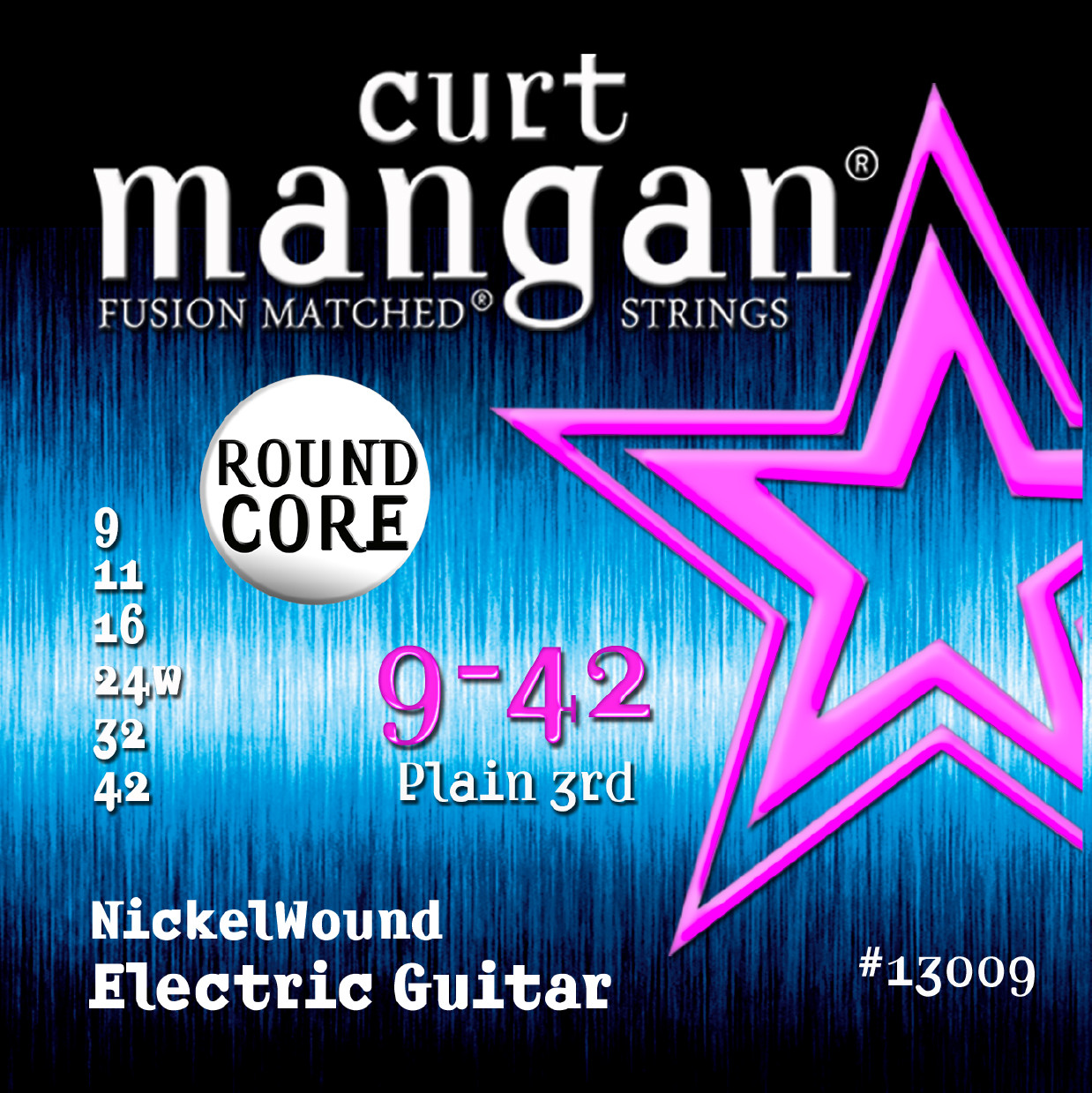 9-42 ROUND CORE Nickel Wound Guitar Strings