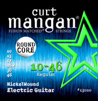 10-46 ROUND CORE Nickel Wound Guitar Strings SIX PACK