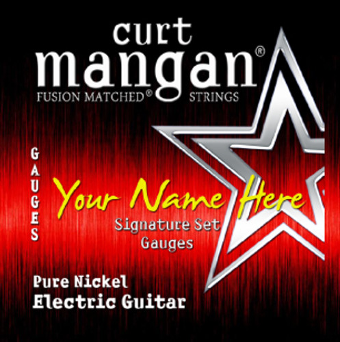 4 X Pure Nickel Custom Gauged Guitar String Sets