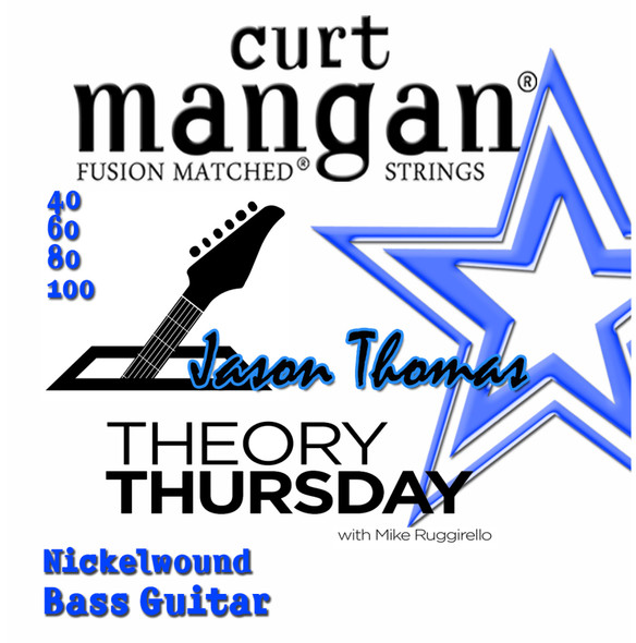 40-100 Theory Thursday's Jason Thomas Nickel Bass Set 4-String