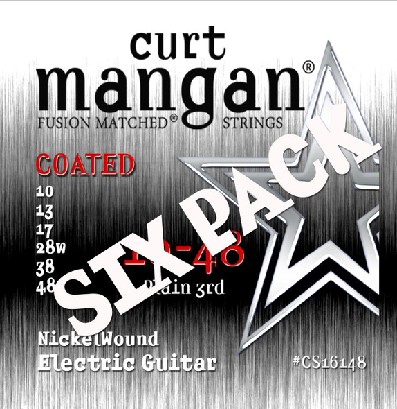 10-48 Nickel Wound Six Pack COATED