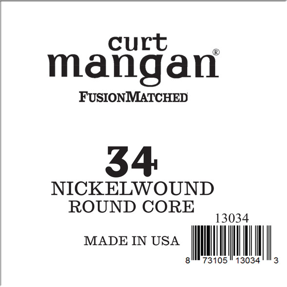 34 Nickel Plated Steel ROUND CORE Ball End Single String