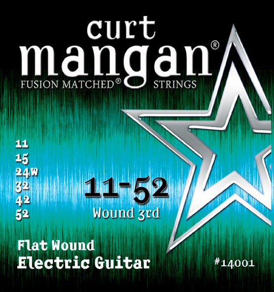 11-52 Stainless Flatwound SIX PACK - Curt Mangan Fusion Matched