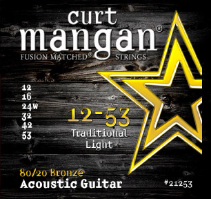 12-53 80/20 Traditional Light Acoustic Guitar Set