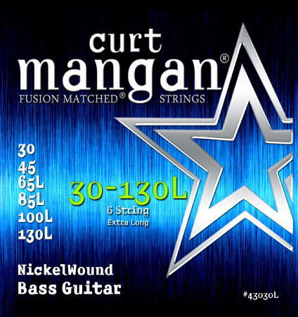 30-130 Nickel Bass Set Extra Long 6 String