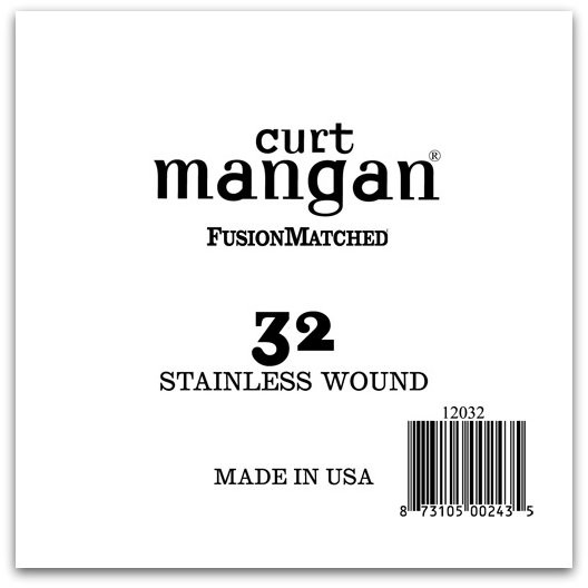 32 Stainless Wound Ball End Single String