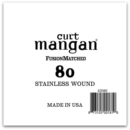 80 Stainless Wound Bass Single String