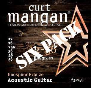 12-56 Bluegrass PhosPhor Bronze Six Pack