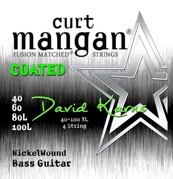 David Karns Coated 4 String Bass Set