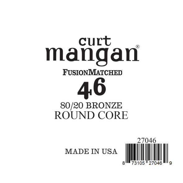 46 80/20 Bronze ROUND CORE Single String