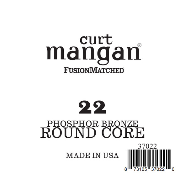 22 Phozphor Bronze ROUND CORE Single String