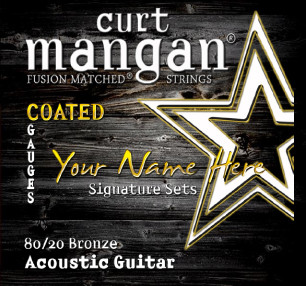 4 X COATED 80/20 Bronze Custom Gauged Acoustic Guitar String Sets
