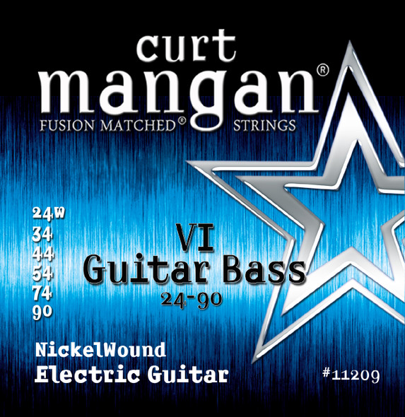 24-90 Guitar Bass VI Nickel Wound Set