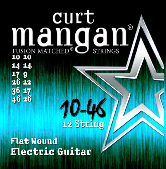 10-46 Flatwound 12 String Guitar Set