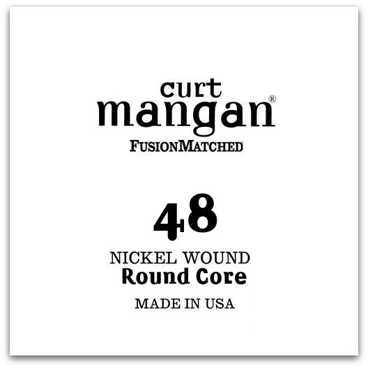 48 Nickel Plated Steel ROUND CORE Ball End Single String