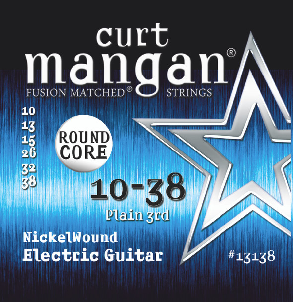 10-38 ROUND CORE Nickel Wound Guitar Strings