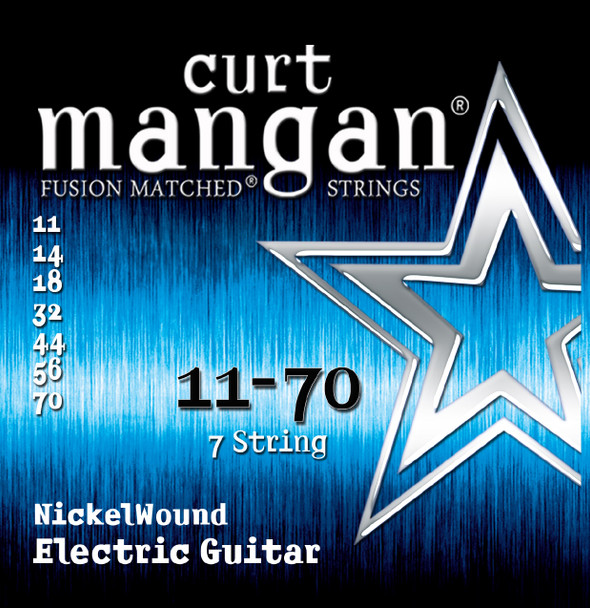 11-70 7-String Drop Tuning Nickel Wound Set