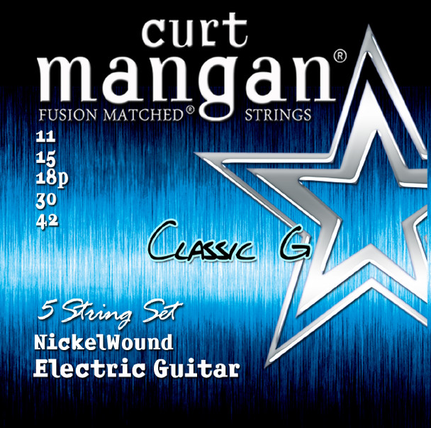 11-42 Classic G 5 String Nickel Wound Guitar String Set