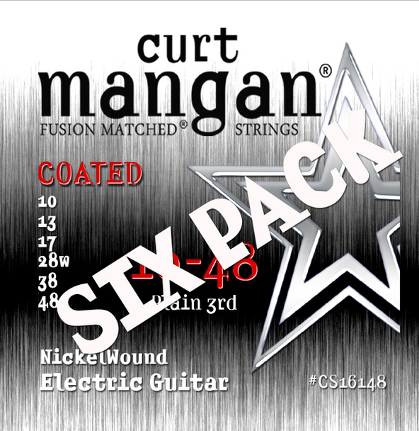 10-48 Nickel Wound Six Pack COATED