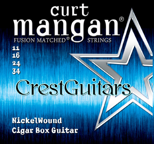Crest Guitars Nickel Cigar Box Set 11-34