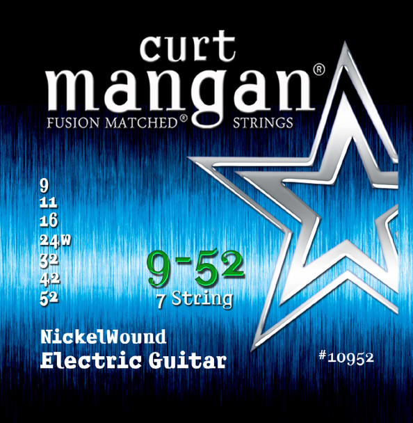 9-52 7 String Nickel Wound Guitar String Set