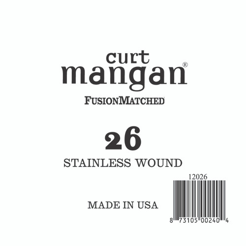 26 Stainless Wound Ball End Single String