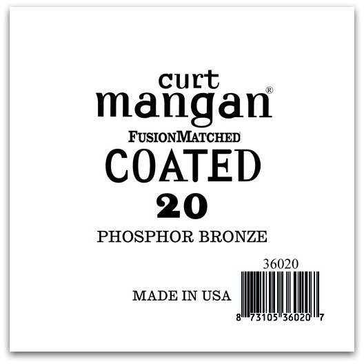 20 PhosPhor Bronze COATED Single String