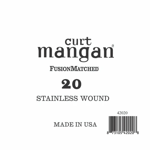 20 Stainless Wound Bass Single String