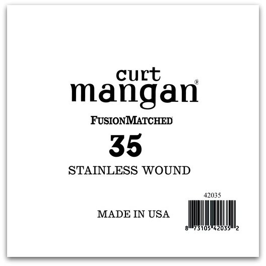 35 Stainless Wound Bass Single String