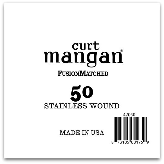 50 Stainless Wound Bass Single String