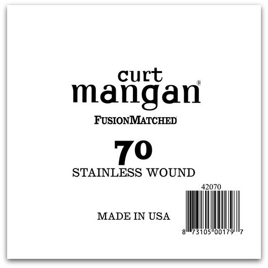70 Stainless Wound Bass Single String