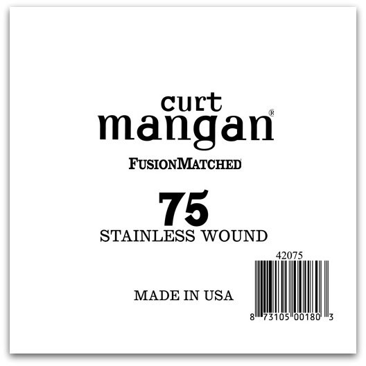 75 Stainless Wound Bass Single String